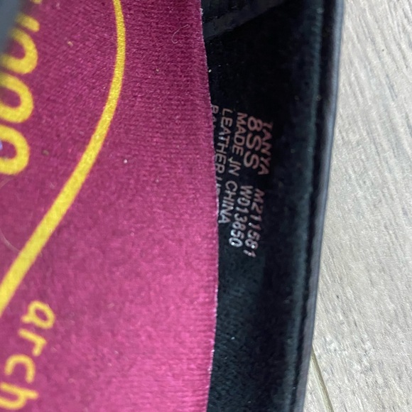 Use women Munro Loafers Black Leather size 8 - Picture 9 of 11